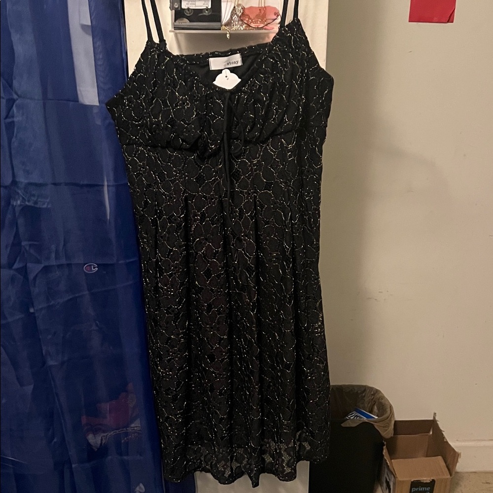 Elegant Black Lace Dress